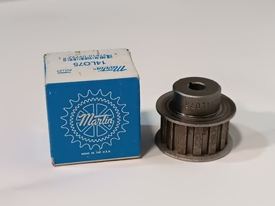 Martin 14L075 RSB Timing Pulley, 14 Teeth, Set Screw, Flanged, Belt Width 0.75''