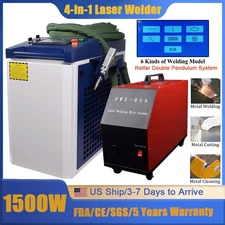 US Raycus 4IN1 1500W Fiber Laser Welding Cutting Cleaning Machine Metal Welder