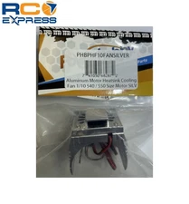 PowerHobby Aluminum Motor heat sink PHBPHF10FANSILVER