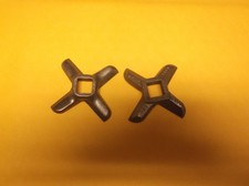 LOT OF 2 ENTERPRISE & OTHERS #10/12 KNIVES MEAT GRINDER SAUSAGE CHOPPER
