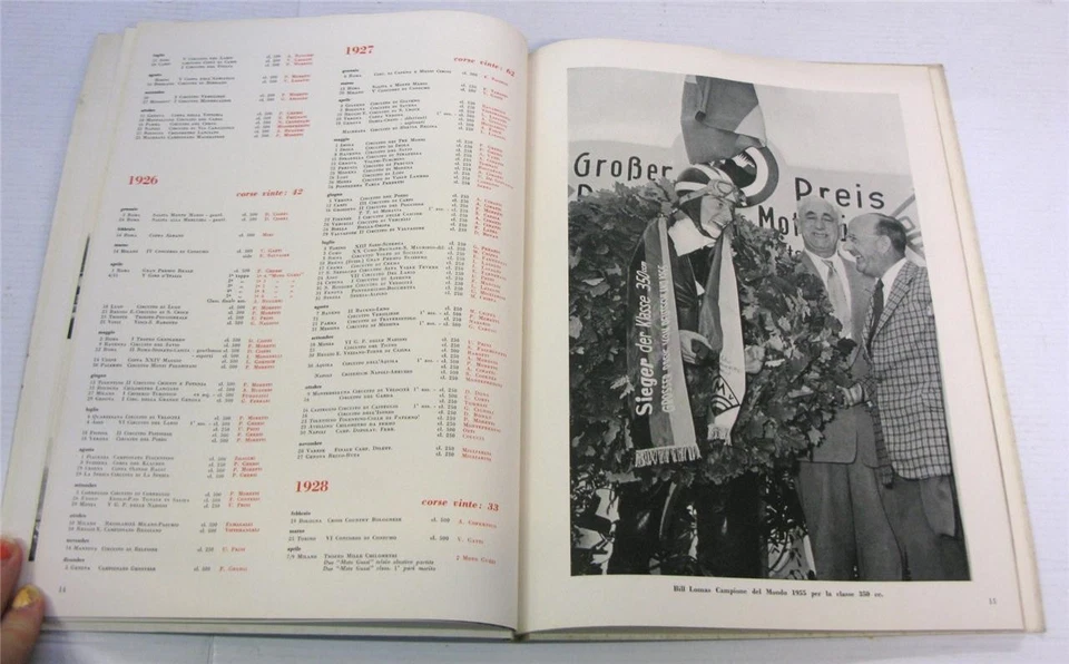 MOTO GUZZI Libro D'Oro 1921-1955 Motorcycle Publicity Brochure 1955 Italian - image 4 of 4