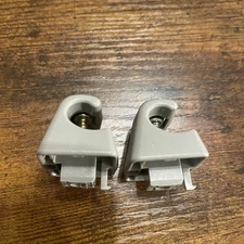🐝2x GREY Sun Visor Clip for Mercedes C E S CL W203 W202 W220 W140 W210#️⃣