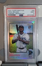2022 Topps Heritage - Vidal Brujan #90 Chrome Refractor /673 (RC)