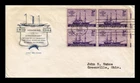 US COVER STEAMSHIP SAVANNAH FDC SCOTT 923 BLOCK OF 4 GRIMSLAND CACHET
