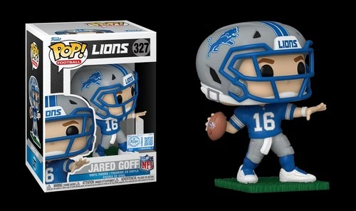 Funko Pop! Football NFL Detroit Lions, Jared Goff #327!  W/ Protector!