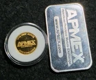 APMEX 1 oz .999 Fine Silver Bar & 1/10 oz .9999 Fine Gold Round Bullion Lot