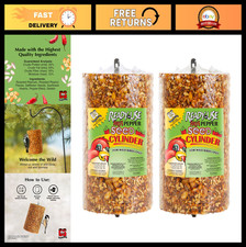 Hot Pepper Bird Seed Cylinder - Spicy Wild Bird Feeder, 1.76 lb, 2 Pack, Hanger