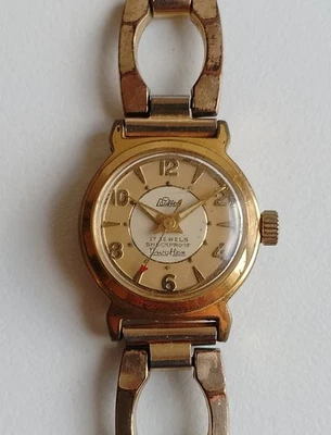 Lauffer 17 Jewels Damenuhr Vintage Nivaflex Handaufzug Vergoldet Antimagnetik P6 - Bild 1 von 4