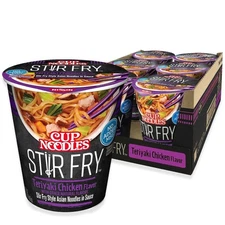 Teriyaki Chicken Stir Fry Noodles in Sauce, 3 Ounce, Pack of 6