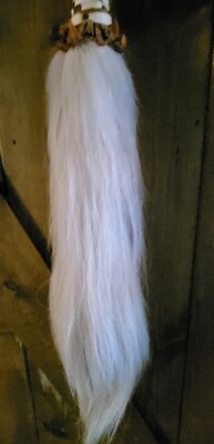Quirt Western Fait Main Vintage - Cuir Brut Et Crins De Cheval - Équitation Western