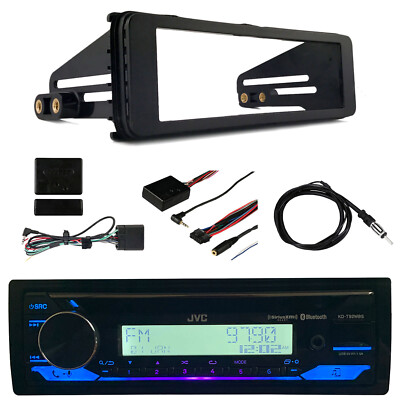 JVC Marine Bluetooth CD Radio + Install Kit, Steering Wheel Interface, Antenna