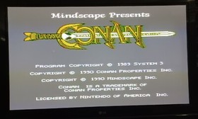 Conan: The Mysteries of Time (Nintendo NES) - Cartridge Only Cart