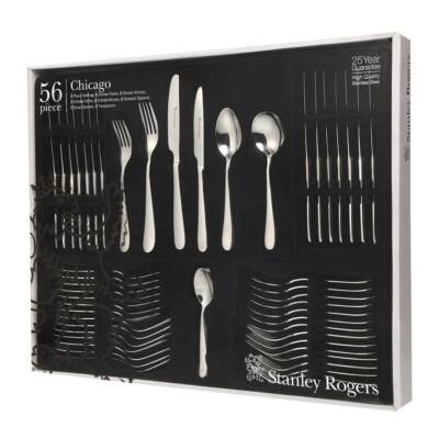 Stanley Rogers 56pc Chicago Stainless Steel Cutlery 56 Piece 
