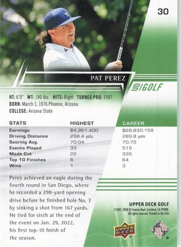 2024 Upper Deck Golf - Base and Inserts - You Choose the Card! - Picture 58 of 220