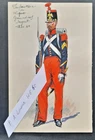 P-A Leroux Original Painting July Monarchy Sergeant Grenadiers Infantry