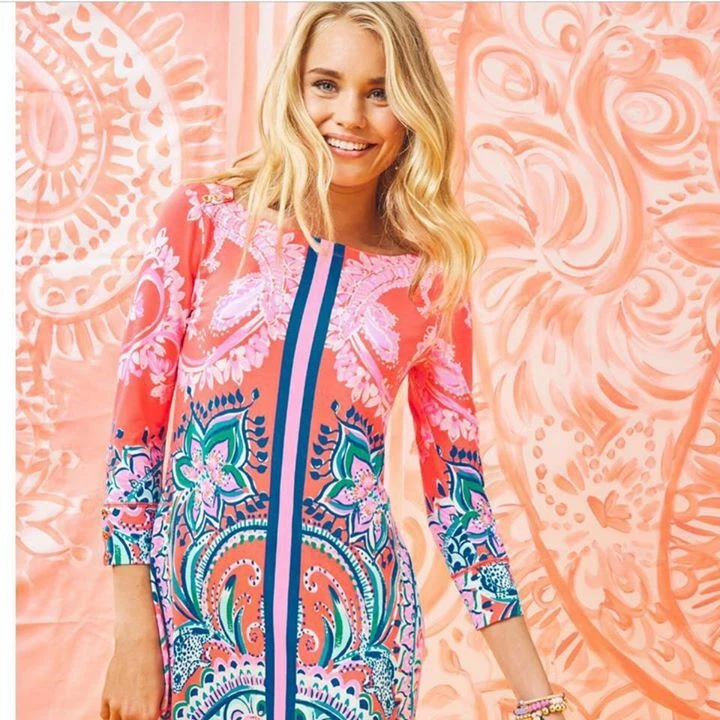 Lilly pulitzer top orange dress