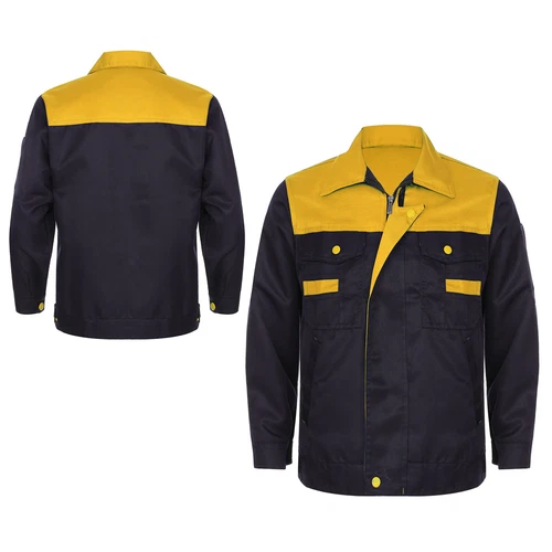 Women Men Long Sleeve Work Coat Pocket Shirts Workshop Mechanic Uniform Workwear - Bild 52 von 104