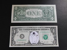 FROSTY THE SNOWMAN U.S. $1 ONE DOLLAR BILL IN UNCIRCULATED MONEY NEW.