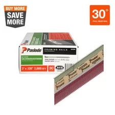 3 in. x 0.120-gauge 30 -degree galvanized ring shank paper tape framing nai