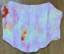 Shein Women’s Pastel MultiColoured Corset Style top Sz Medium Summer Festival