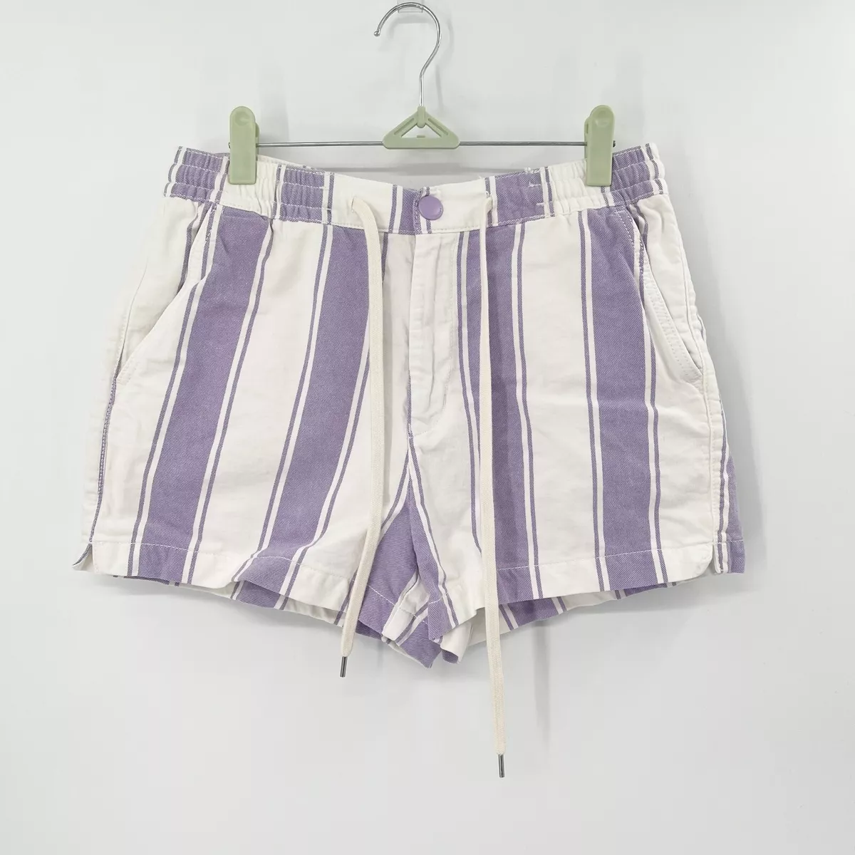 Purple striped shorts hotsell