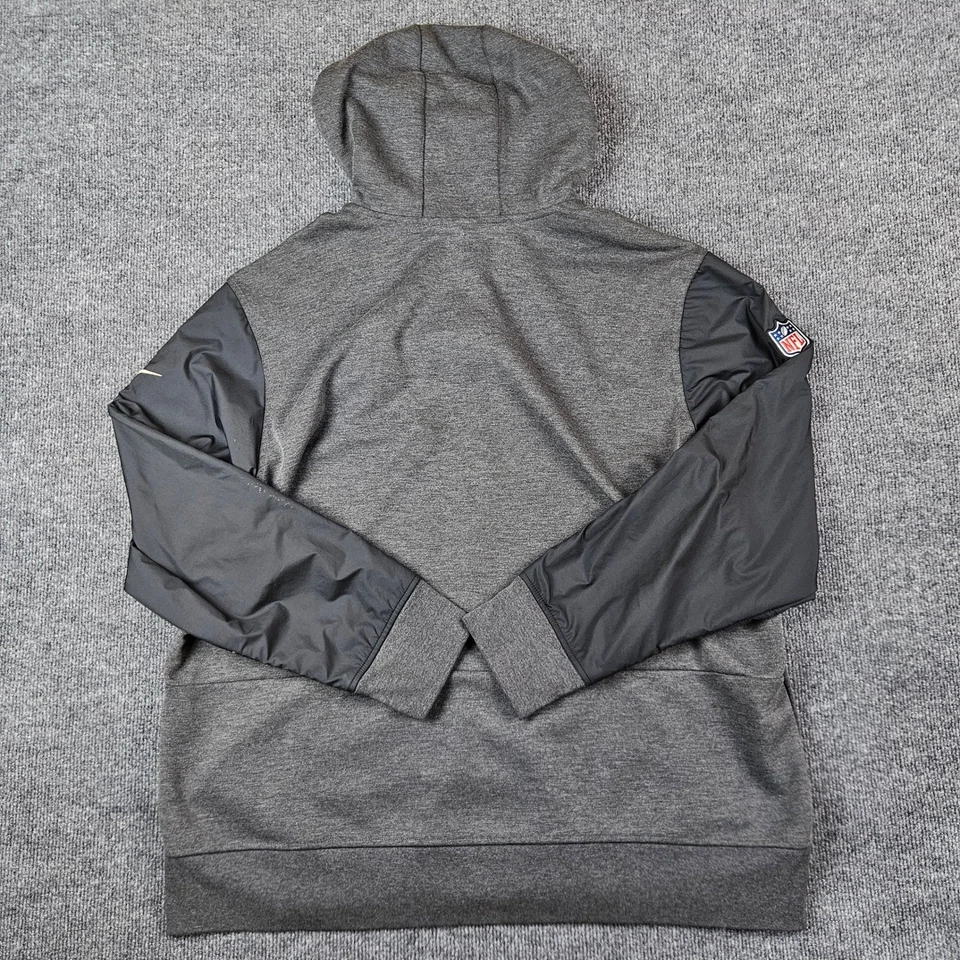 New Orleans Saints Nike On Field Chaqueta Para Hombres XXL NFL Gris Cremallera Completa Sudadera con Capucha Tejida Foto 3 de 4