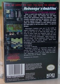 NES Nintendo NOBUNAGA'S AMBITION NEW in shrinkwrap!