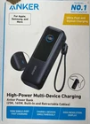 Anker - Laptop Power Bank (25K, 165W, Built-In and Retractable Cables) - Black