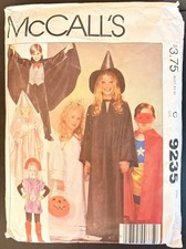McCall's 9235 Jumpsuit Tunic Gown Cape Veil Children's Costume Pattern Vintage