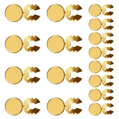 16PCS Brass Round Cuff button cover, DIY Freedom Button Cover Cufflinks, 2 