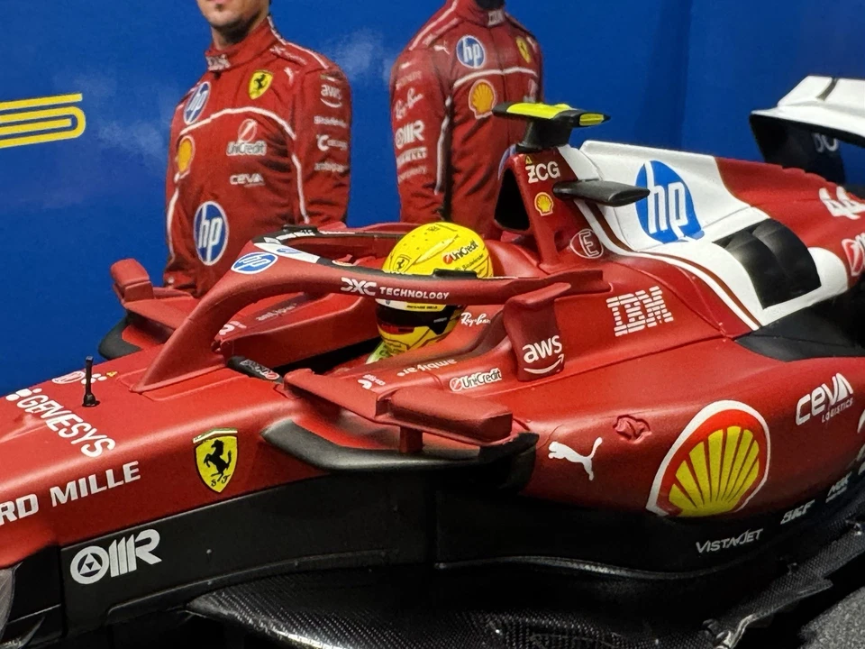 Lewis Hamilton Ferrari SF-25 2025 Season 1/18 Scale Diecast Car By Bburago - Image 2 of 4