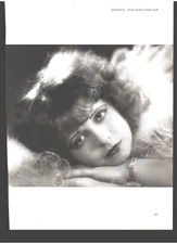 8 1/2 x 11  1/2  PAPER  B & W  PHOTO-CLARA BOW