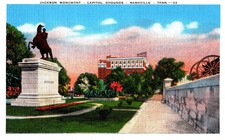 Jackson Monument, Capitol Grounds. Nashville, Tenn., Vintage Postcard