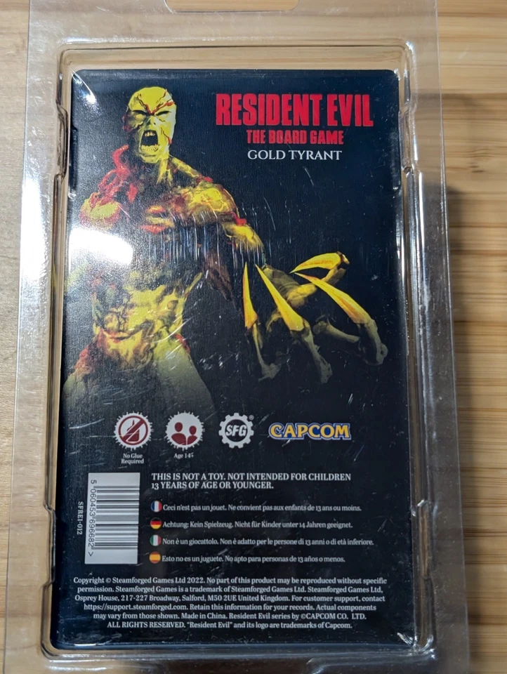 Resident Evil 2 Board Game Gold Tyrant Steamforged Games - Image 4 of 4