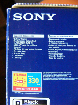 Sony Cyber-shot DSC-H3 8.1MP Digital Camera - Black for sale