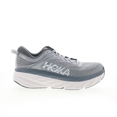 Hoka Bondi 7 1110518-WDDS Mens Gray Canvas Lace Up Athletic  display picture 3