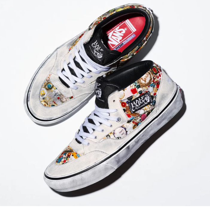 27cm Supreme Vans Half CAB PRO ‘92 White Supreme × Mike Kelley × Vans Half Cab 26SS Week8 White VN00112HNTR