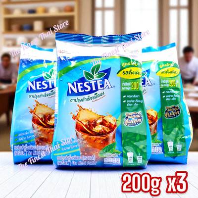 Nestea Unsweetened Instant Tea Powder 200g x 3, New Big Size & More Fine-Grained
