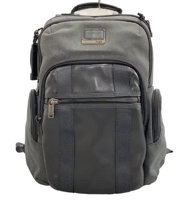 Sac à dos Tumi gris noir toile nylon cuir sac à dos homme 232681D - Photo 1/4