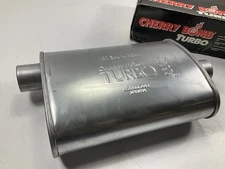 Cherry Bomb 87705 Turbo Muffler, 2.50" Inlet / Outlet, 14" Body Length