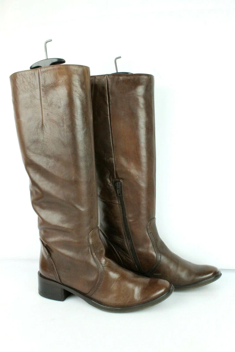 Boots Salamander Brown Leather T 36 UK 3.5 Very Good Condition eBay