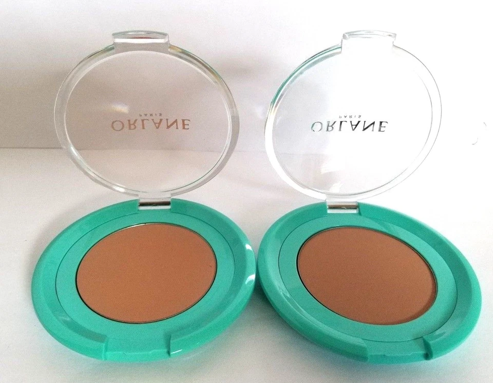 2 件装 Orlane Normalane 闪耀控制粉饼中号 0.21 盎司 ea unbox — 第 2/4 张图片