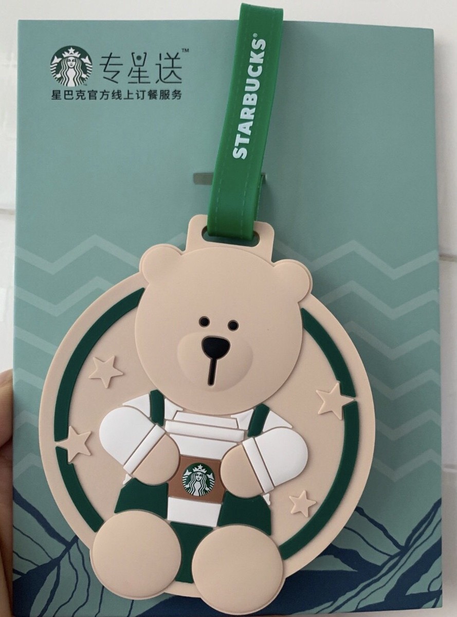 iPhoneアクセサリー Butterbear Stickermania Case 2019 China Starbucks coffee delivers bear luggage tag | eBay