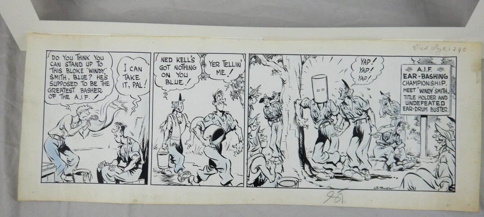 ОРИГИНАЛЬНЫЕ АВСТРАЛИЙСКИЕ МУЛЬТЯШНЫЕ ЧЕРНИЛЬНЫЕ РИСУНКИ BLUEY AND CURLEY ОТ ALEX GURNEY 64 см - Изображение 3 из 4