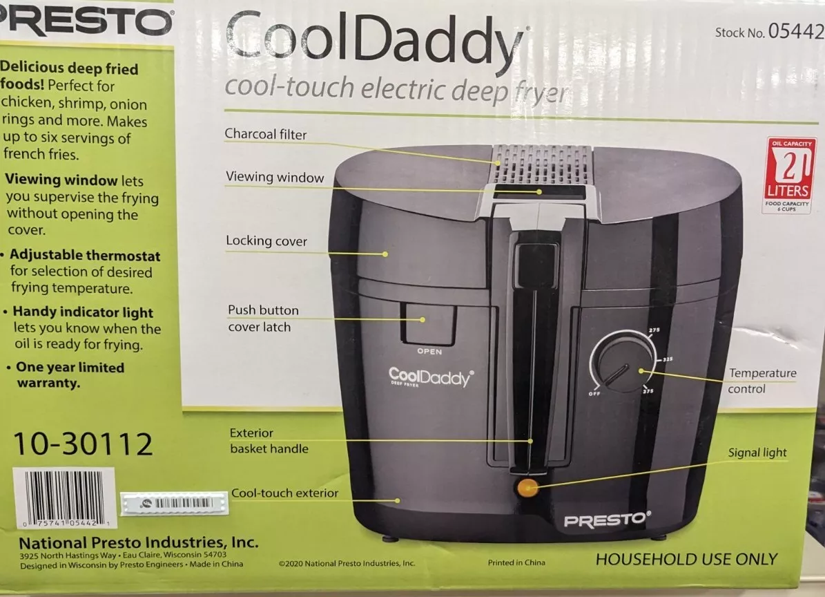 Presto Cool Daddy Elite Cool-Touch Electric Deep Fryer 