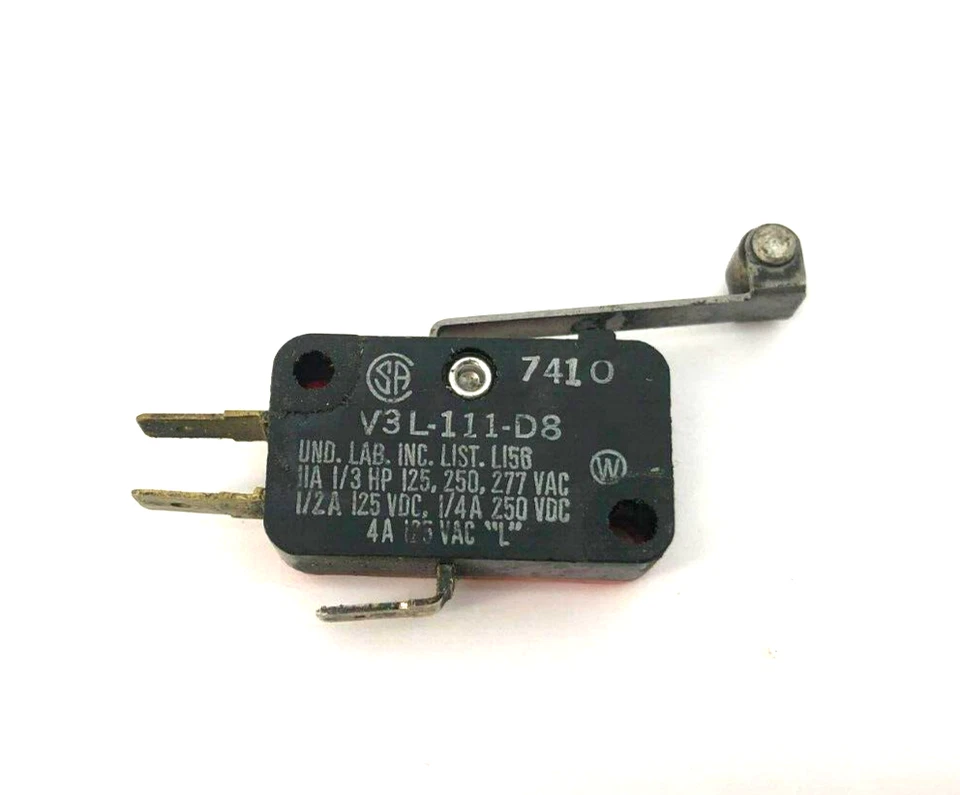 Lot of 5 Honeywell V3L-111-D8 Roller Lever Microswitches, 11A - Image 3 of 4