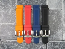 New 20mm Soft Rubber Strap Diver Watch Band Black Blue Red Orange TAG HEUER F1 R