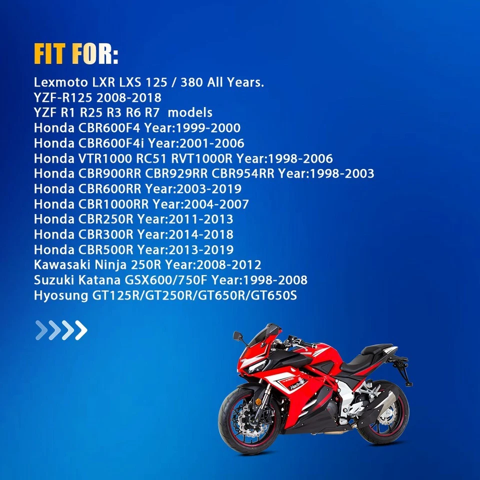 Pair Motorcycle Mirror LH&RH Carbon Look w/ Fittings For Lexmoto LXR LXS 125 380 - Image 2 of 4