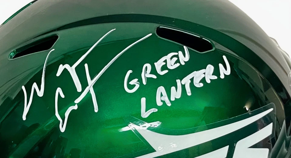 New York Jets Wayne Chrebet Autographed Speed Rep F/S Helmet BAS Authenticated - Image 2 of 2