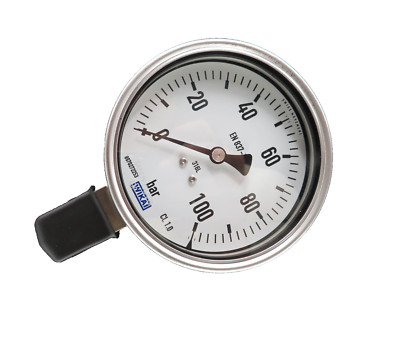 Wika Manometer 232.50.100 Ø 100 mm Anschluss G1/2B senkrecht 100bar Edelstahl
